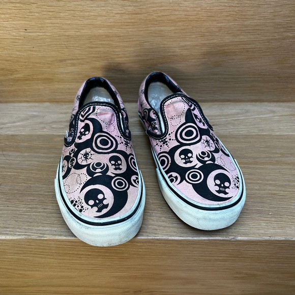 Rare VANS Slip-on sneakers - Tribal Skull Mono - Picture 1 of 5